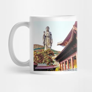 Grand Buddha at Ling Shan China Photograph Print Mug